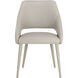 Galen Linea Light Grey Leather Dining Armchair